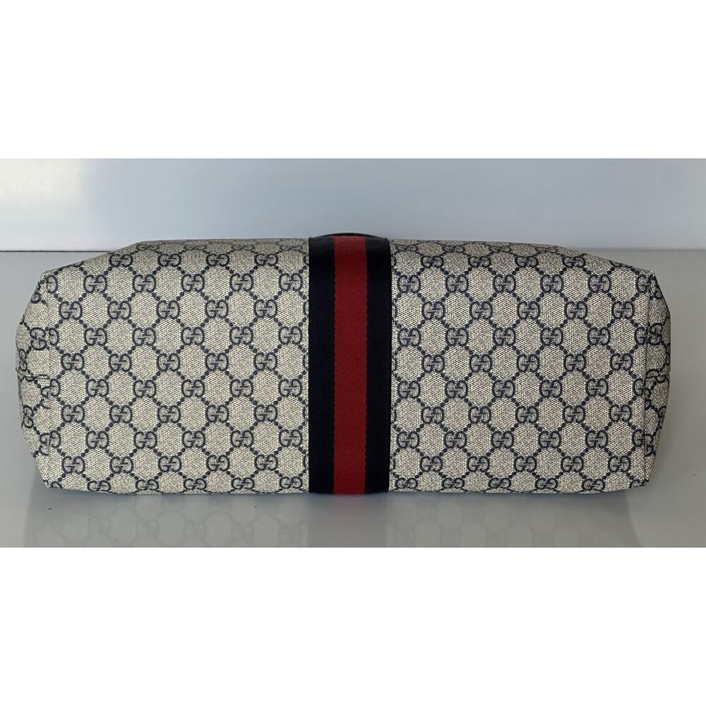 Gucci GG Supreme Web Canvas/Leather Medium Tote Bag Italy 631685 NWOT - Picture 11 of 16